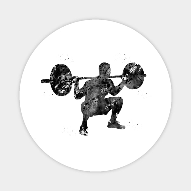 Male deadlift pick Magnet by erzebeth